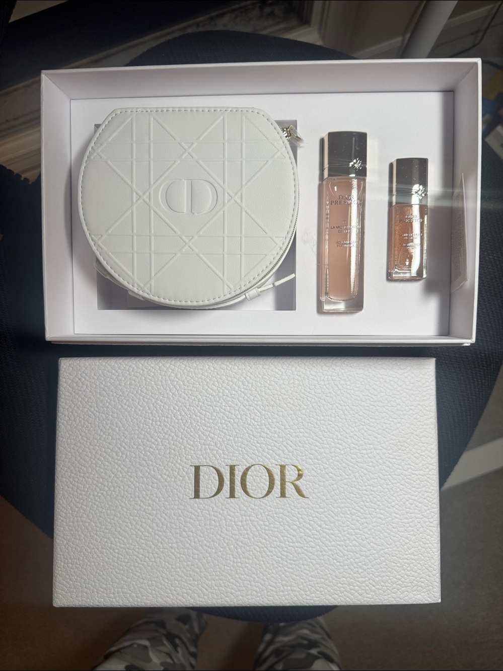 Dior Prestige Discovery Ritual Set White Cosmetic Pouch Set